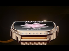 MK88 หญิง แดมอนด์ ชมาร์ทวอทช์ monitor สุขภาพ BT โทรเลือดออกซิเจน smartwatch IP68 กันน้ํา