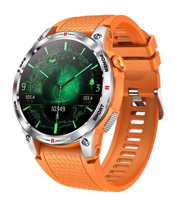 NX18 โปร สปอร์ตกลางแจ้ง Smart Watch AMOLED Screen Compass GPS Tracker แบตเตอรี่ 400mAh