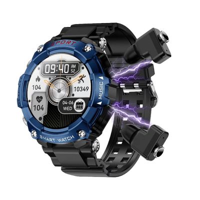 T96 ชมาร์ทวอช พร้อมหูฟัง BT โทรเล่นดนตรี นอนตรวจสอบความดันโลหิต