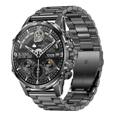 CF53 ชายกลางแจ้ง นาฬิกาสมาร์ท พร้อมไฟฟัน 1.75 นิ้ว อัตราการเต้นของหัวใจ 600mAh แบตเตอรี่